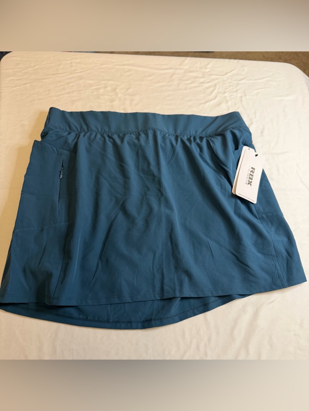 RBX Active Skort XL‎ Teal Blue Athletic Skirt Built-In Shorts NWT